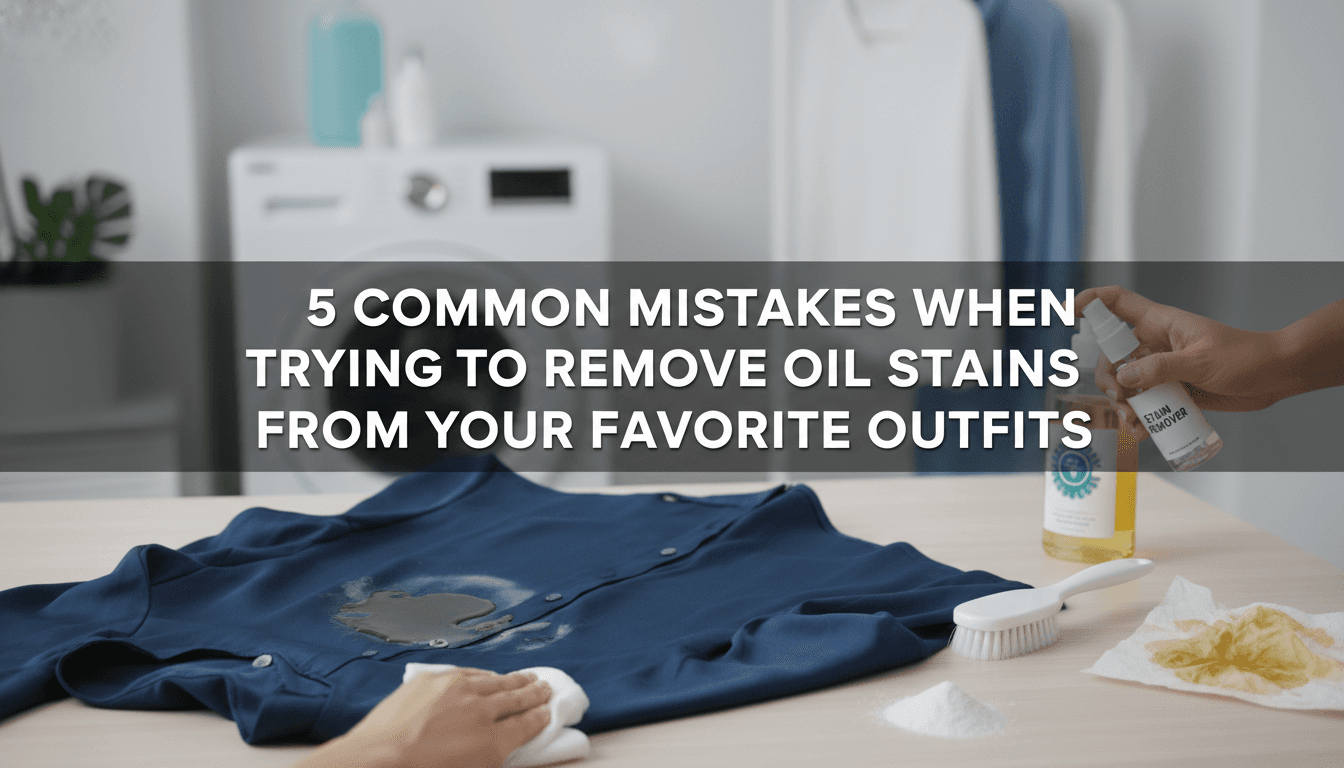 5 Common Mistakes When Trying to Remove Oil Stains from Your Favorite Outfits